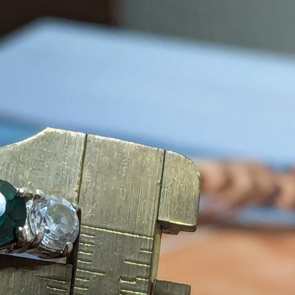 Promise ring Amazing Emerald Cz 1 Ct Green Ring Size 6 Exquisite Design Sterling - Picture 10 of 10